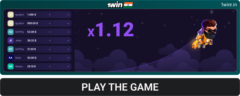 Start playing Lucky Jet at 1win India