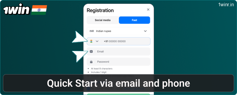 Fast Registration with 1win IN